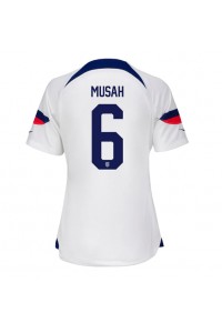 Fotbalové Dres Spojené státy Yunus Musah #6 Dámské Domácí Oblečení MS 2022 Krátký Rukáv
